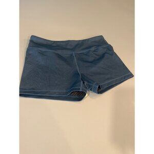 IAB MFG Womens Blue Reversible Athletic Shorts Size L With Striped Pattern